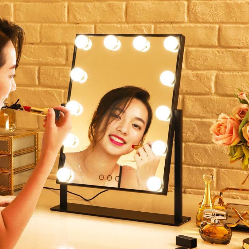 Makeup Mirror Light With12 LED Bulbs Light, Touch Screen Lamp Table Cosmetic Vanity Desk Lights