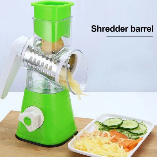  Manual Tabletop Drum Cheese Grater, 3 in 1 Rotary