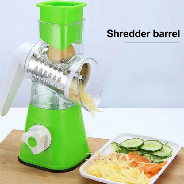 Multifunctional Shredder Tabletop Drum Grater with 3