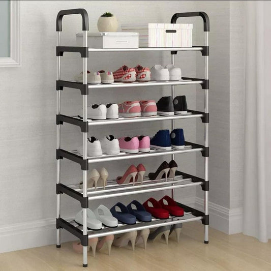 Six Layer Shoe Racks Free Standing Shoe Storage