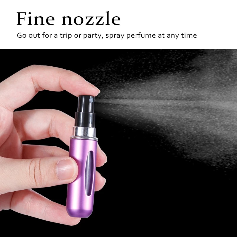 Pack Of 5 5ml Portable Mini Refillable Perfume Atomizer