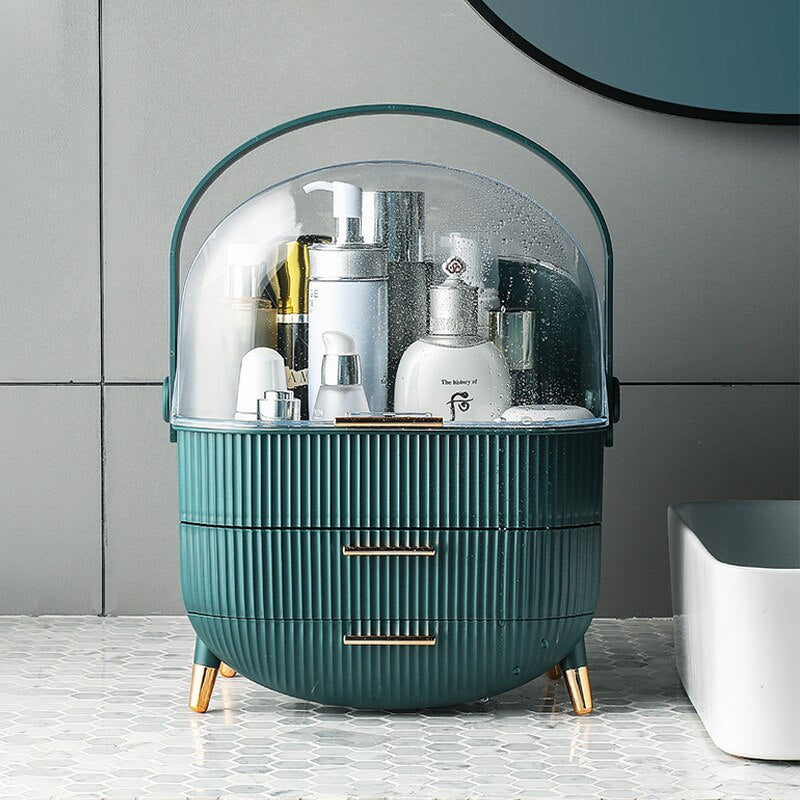 Makeup Organizer Cosmetic Box Dustproof Waterproof