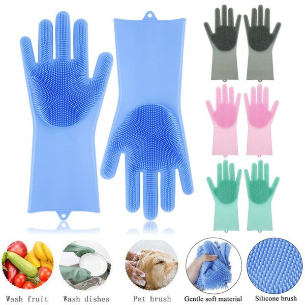 Silicon washing gloves