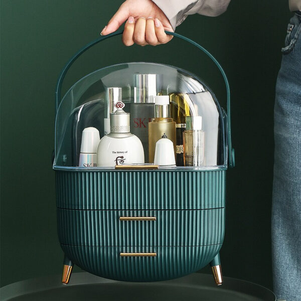 Makeup Organizer Cosmetic Box Dustproof Waterproof