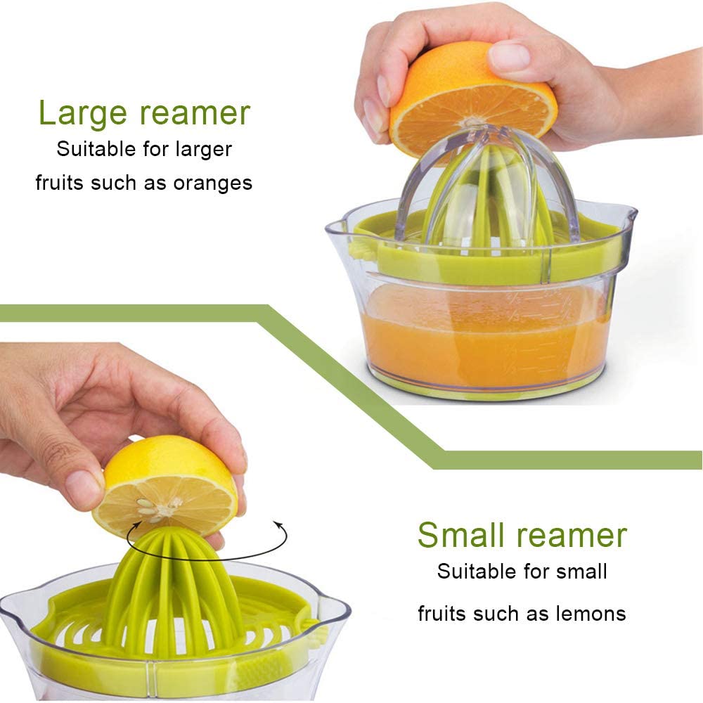 Orange Juicer Manual Juicer Hand Juicer Citrus Fruit Vegetable Grater Multi-size Reamer Extractor Egg Separator