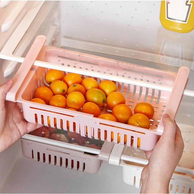 Imported Adjustable-Fridge Storage Basket