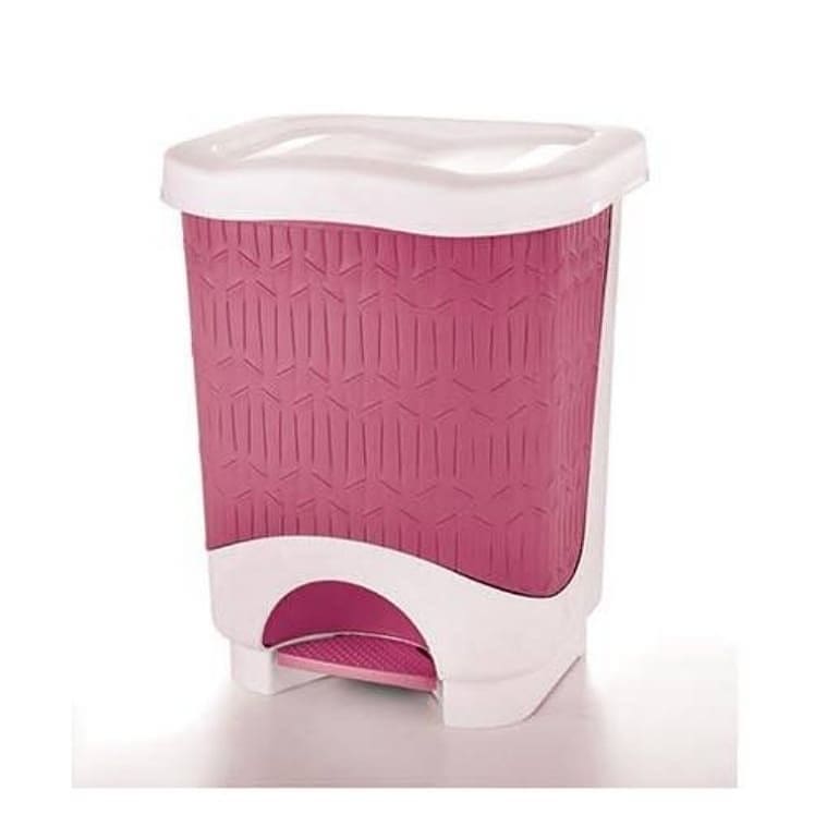 Limon Bamboo Rectangular Dustbin With Pedal