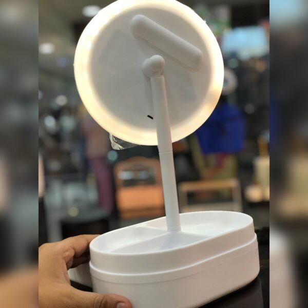Rechargeable LED Vanity Mirror with Drawer