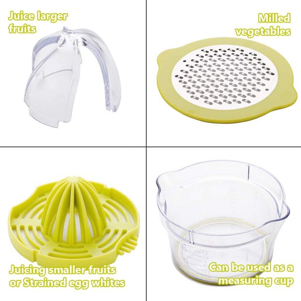 Orange Juicer Manual Juicer Hand Juicer Citrus Fruit Vegetable Grater Multi-size Reamer Extractor Egg Separator