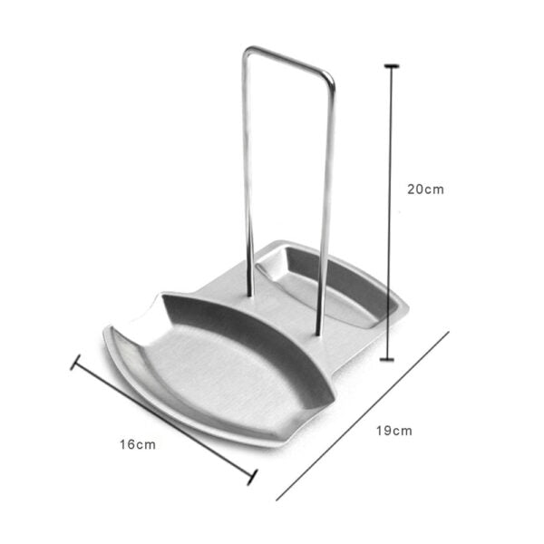 Stainless Steel Spoon and Pot Lid Rack Holder