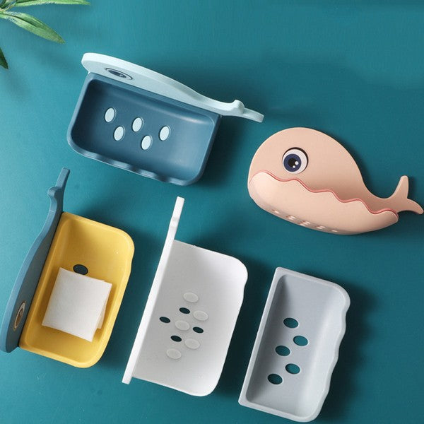Whale Shapes Soap Dish Wall Mounted