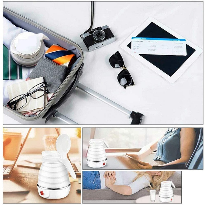 Folding Silicone Travel Electric Kettle