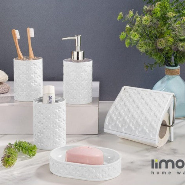 Limon 5 Pcs Acrylic Bath Set