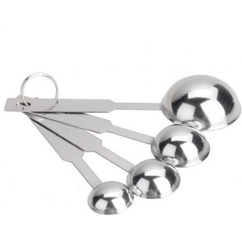 Stainless Steel Measuring Spoon 4Pcs, Metal Spoon Set Tablespoon And Teaspoon For Accurate Measure