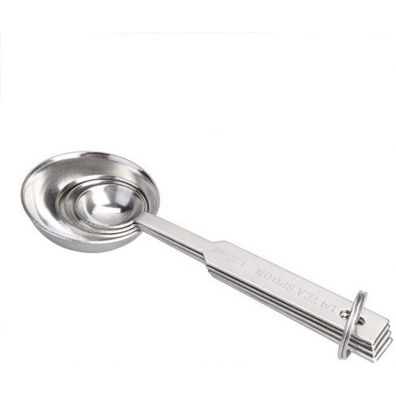 Stainless Steel Measuring Spoon 4Pcs, Metal Spoon Set Tablespoon And Teaspoon For Accurate Measure
