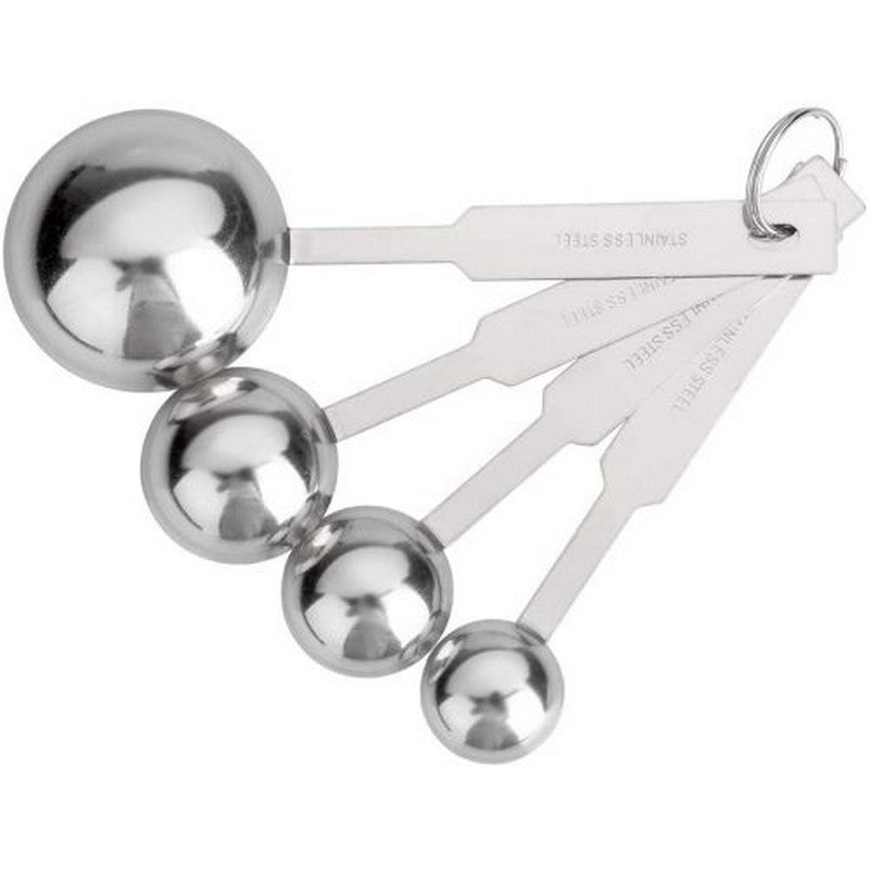 Stainless Steel Measuring Spoon 4Pcs, Metal Spoon Set Tablespoon And Teaspoon For Accurate Measure