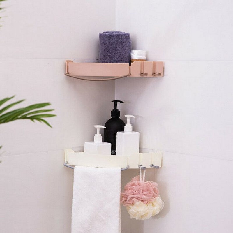 Bathroom Corner Storage Shelf Wall Organizer