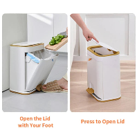 Bathroom Trash Can With Lid