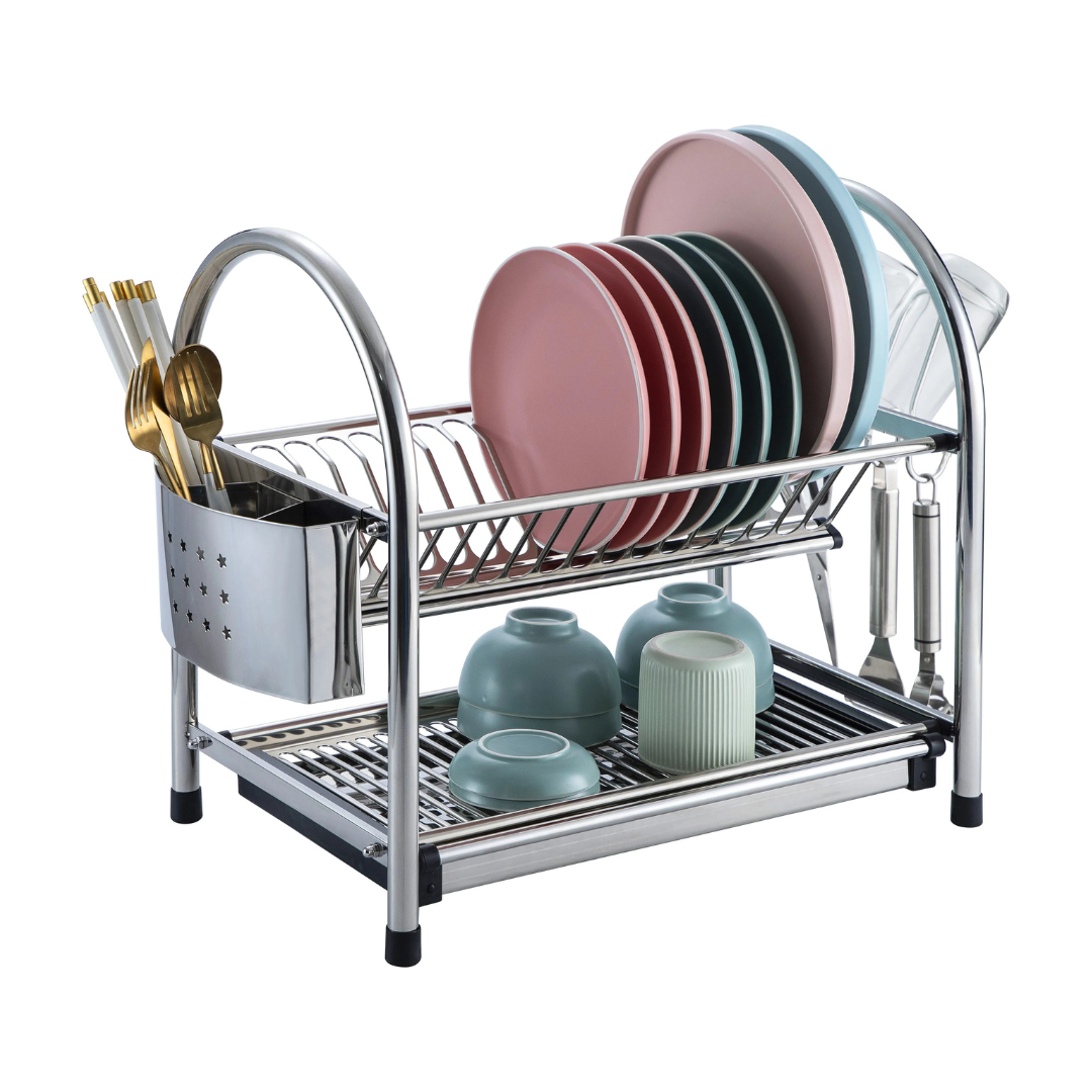 2tier Kitchen Rack 2 TIER KITCHEN DISH RACK – Smart Bazaar