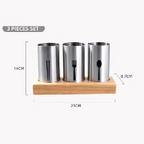 Flatware Organizer Caddy with Wood Base