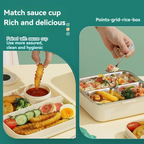 Super Cat Cartoon Divided Lunch Box – Cute & Portable Kids Lunchbox