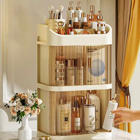 Large Capacity Makeup Storage Box, Dust Proof Dressing Table Storage Rack, Cosmetics Drawer Organizer