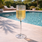 Crystal Champagne Goblets Glass - Set of 6