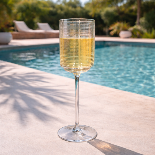 Crystal Champagne Goblets Glass - Set of 6