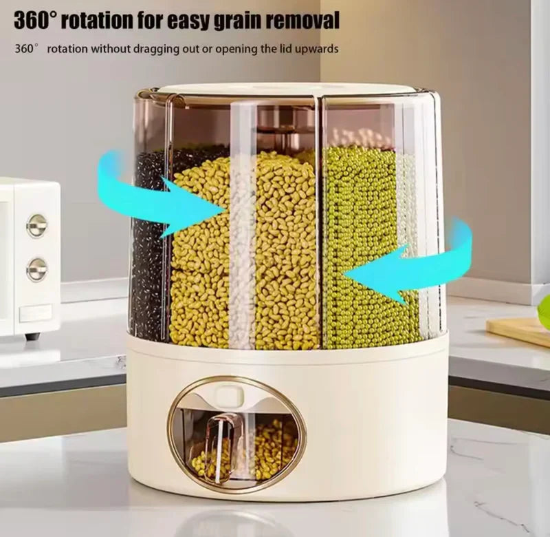 5KG Rotating Multi-Grain Storage Dispenser