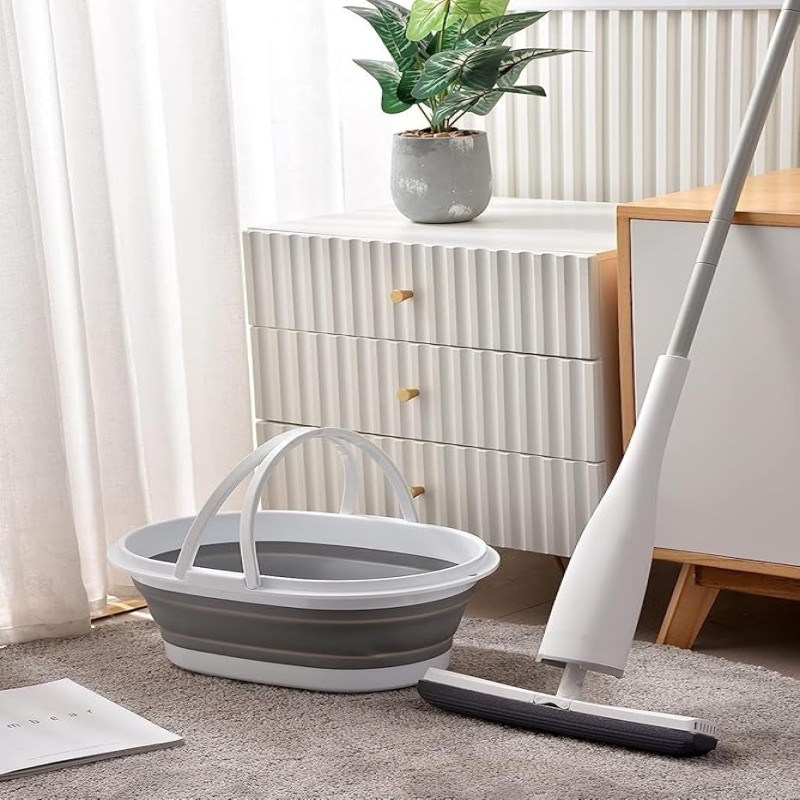 Sponge Mop With Foldable Bucket