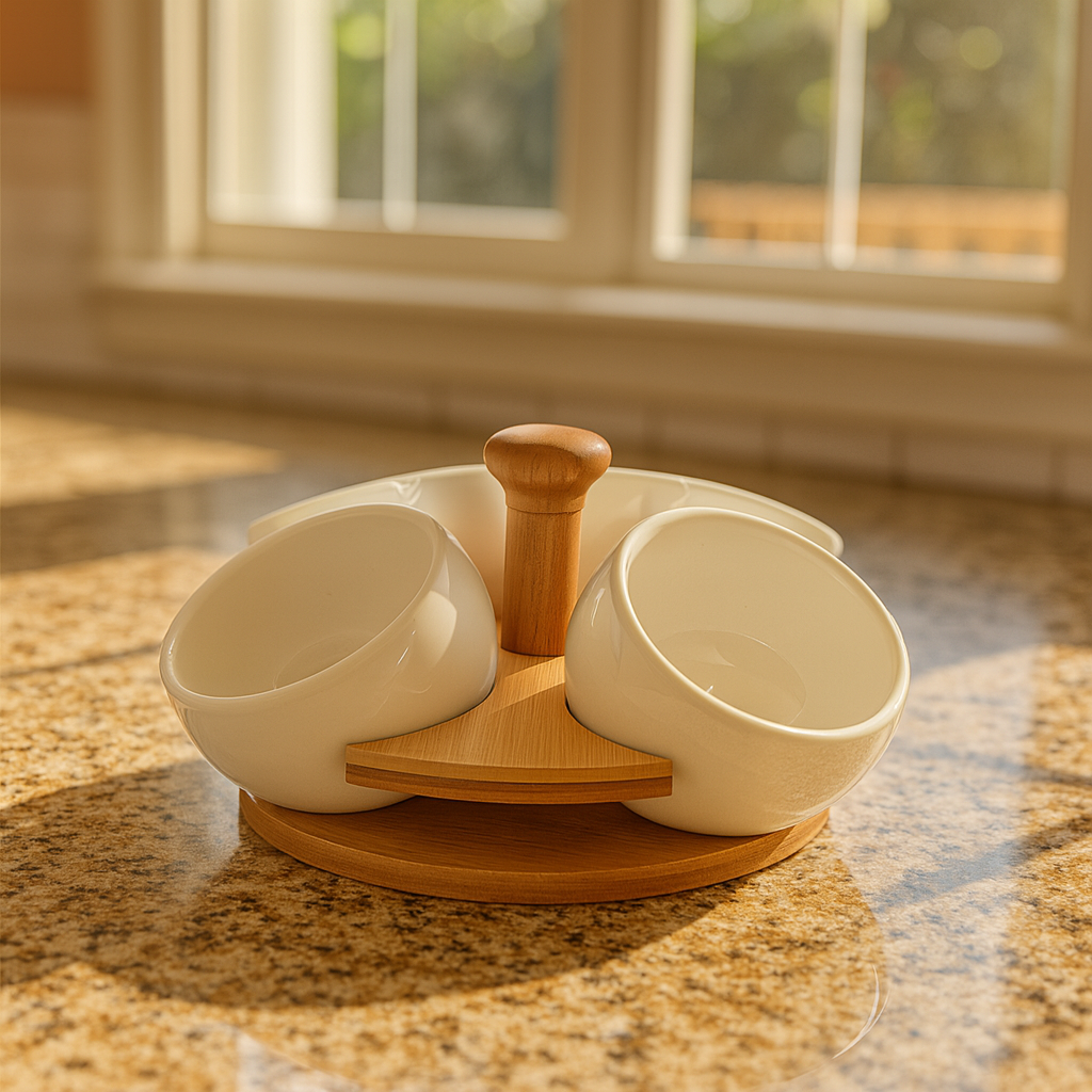 Ceramic Luxury Condiment Bowl Set - 4 Pieces