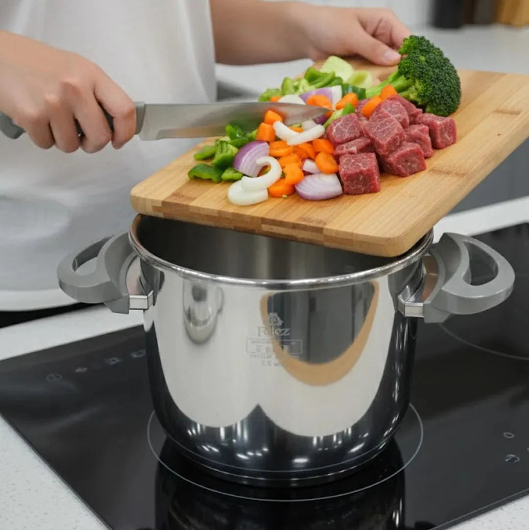 Falez Premium 9-Liter Stainless Steel Pressure Cooker