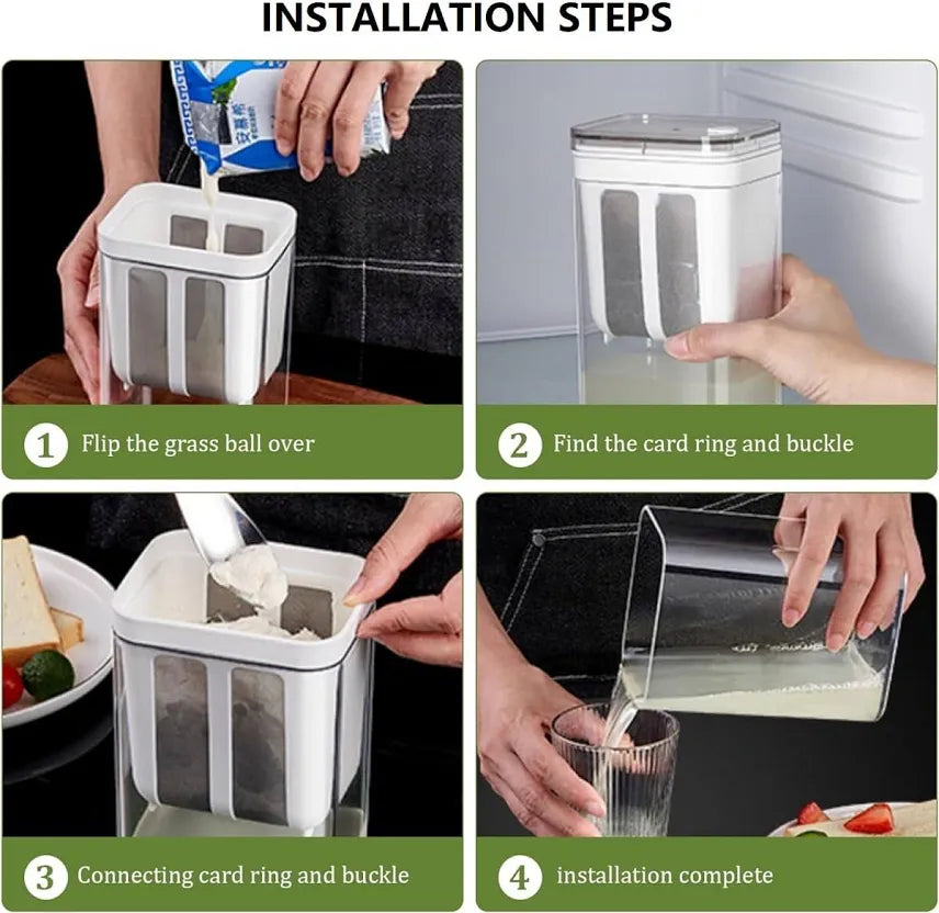 1100ml Greek Yogurt Strainer – Whey Separator Container