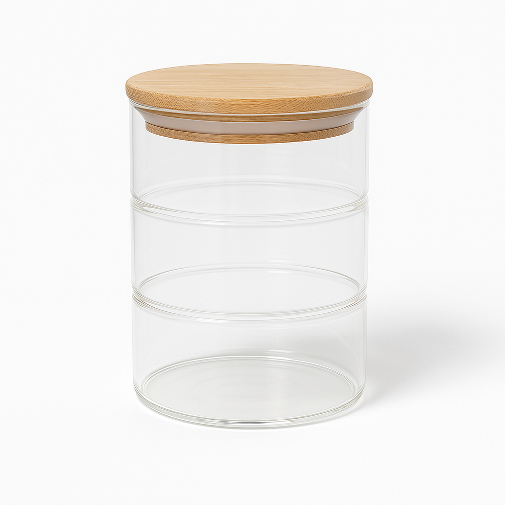 3 Layer Glass Food Container