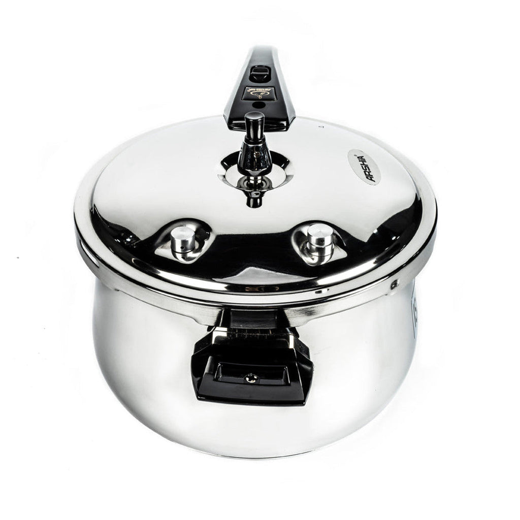 ARSHIA PREMIUM STAINLESS STEEL PRESSURE COOKER 28CM WITH ALUMINIUM BASE