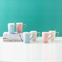 Heart Shape Coffee Mug With Lid