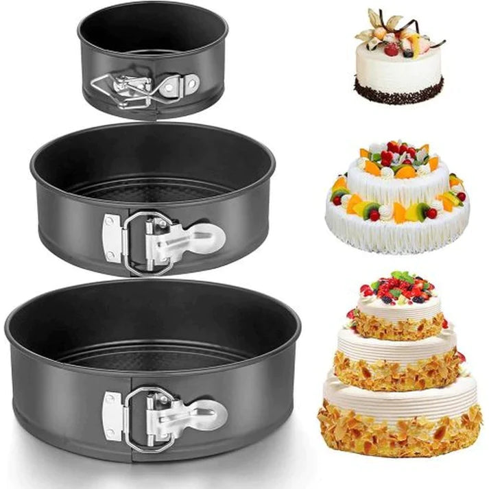 3Pcs Round Cake Mould