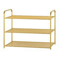 Metal Shoe Rack Golden