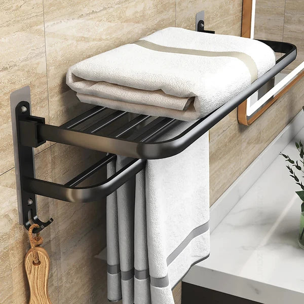 No Drilling Movable Towel Rack