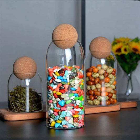 Ball Cork Glass Jar