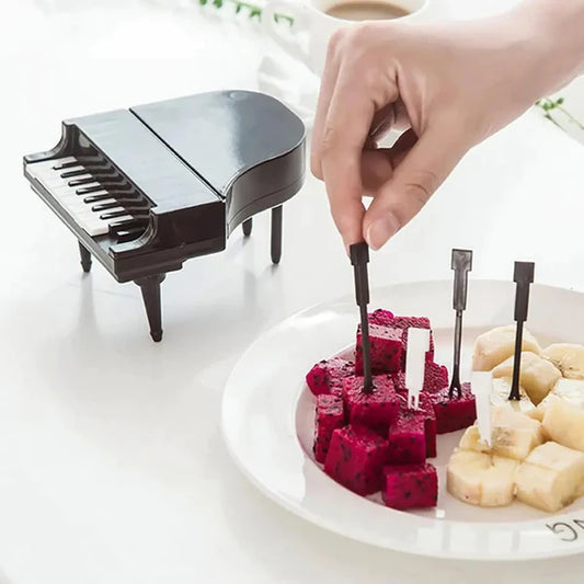 Creative Piano Shape Fruit Fork