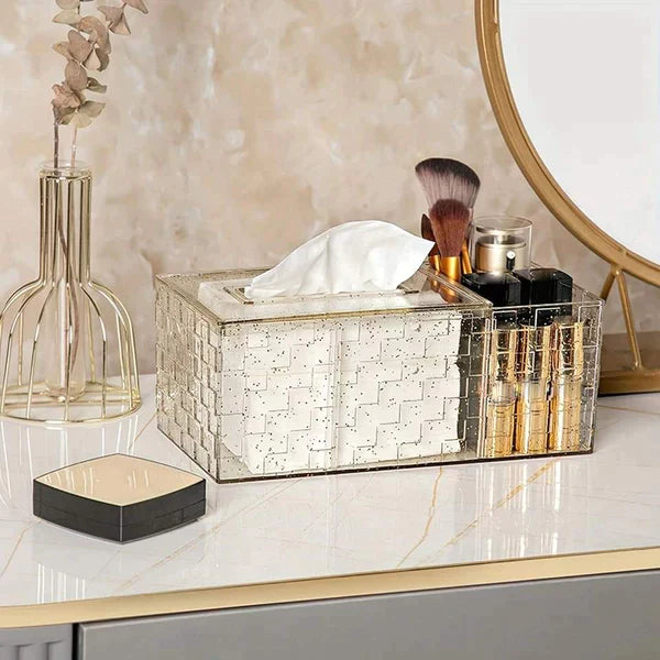 Luxury Acrylic Tissue Box With Holder