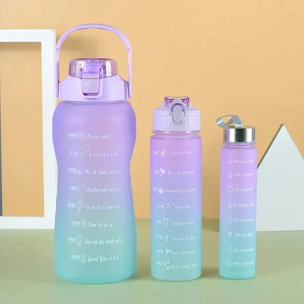 3Pcs Sports Water Bottle