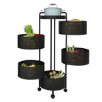 New Enhanced Multi Layer Rotating Kitchen Shelf