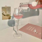 Rose Flower Shaped Glass