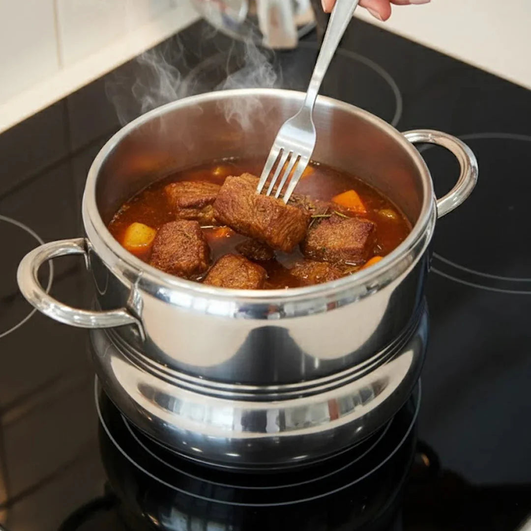 O.M.S Premium Stainless Steel Pressure Cooker – Induction Base