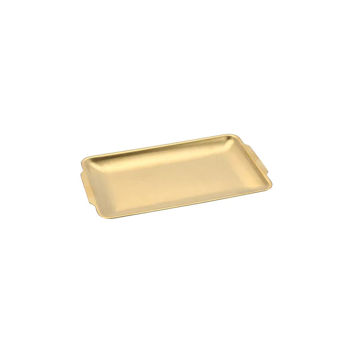 Stainless Steel Rectangular Tray Gold (40 x 24 cm)