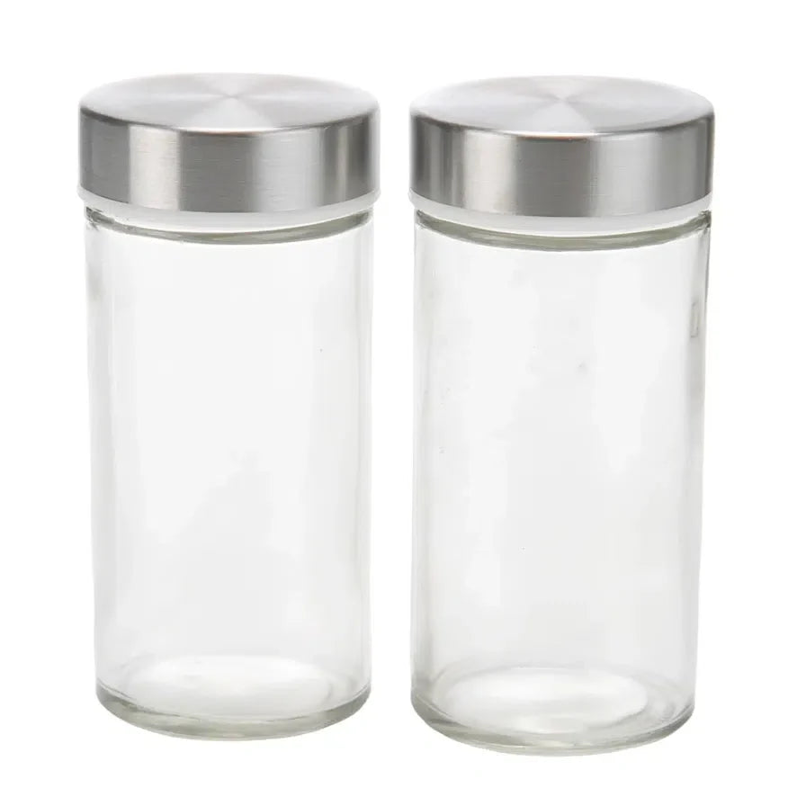 Revolving Glass Spice Jar Set Rack (16 Pc.)