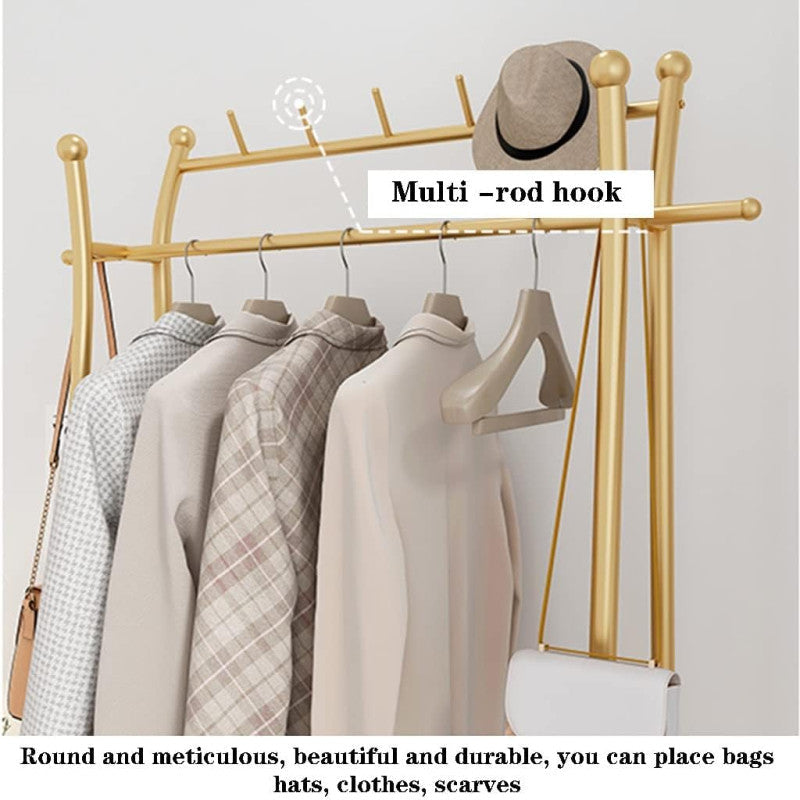 DOUBLE ROD CLOTHING GARMENT RACK