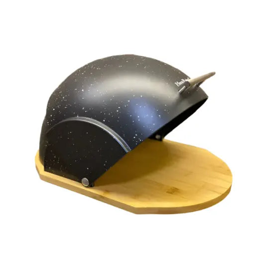 HausRoland Roll-Top Bread Box - Black